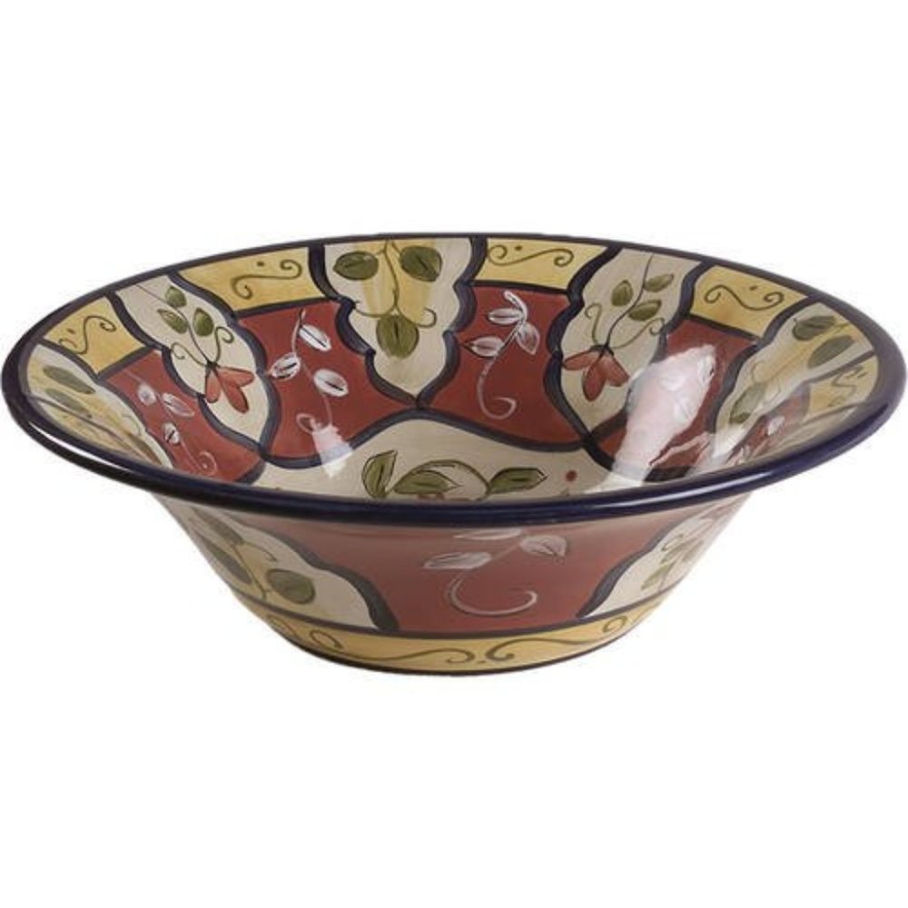 Pier 1 Ironstone Vallarta Earthenware, 11" Salad Serving Bowl - Discontinued